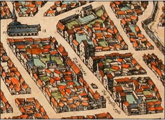 The sight of 16th century Vokiečių Street with the Vilnius Mint