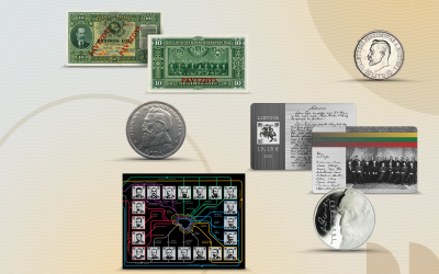 Kaip neišleistos monetos ir banknotai atspindi Lietuvos nepriklausomybės dvidešimtmetį