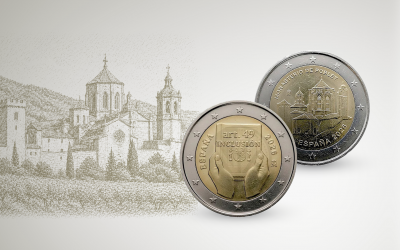 Ispanijos 2026 metų 2 eurų monetos