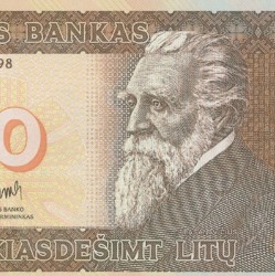 Asmenybės lietuviškuose piniguose. Jonas Basanavičius