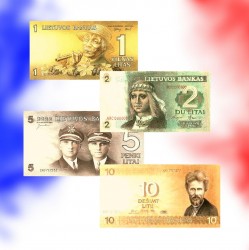 Designs of litas banknotes