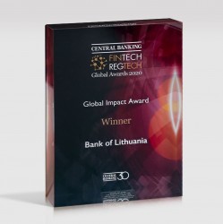 Lietuvos bankui – prestižinis apdovanojimas už inovacijas