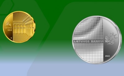 Patvirtinti Lietuvos banko 100 m. sukakčiai skirtų kolekcinių monetų etalonai