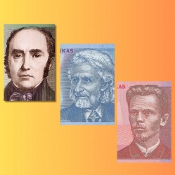 Prisiminkime litus. 100, 200 ir 500 litų banknotai