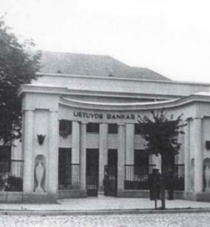 Lietuvos banko skyriaus fasadas. 1936 m.