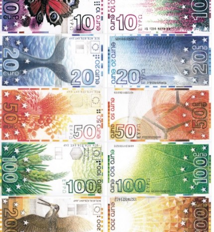 Suomio Erik Bruun banknotų dizainas gyvūnų tematika