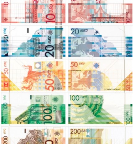 Olandės Inge Madlè banknotų dizainas