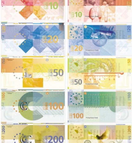 Vokiečio Klaus Michel banknotų dizainas