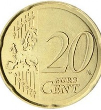 2007 m. 20 euro centų variantas su vieninga Europa