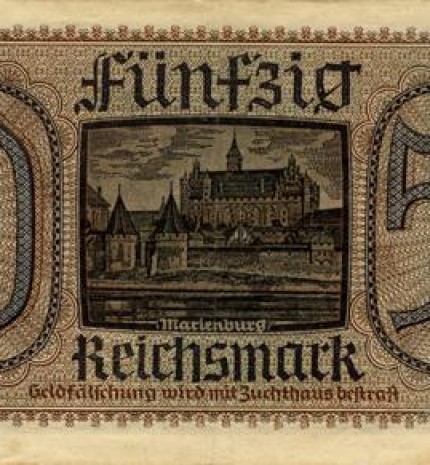 50 reichsmarkių (reversas)