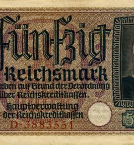 50 reichsmarkių (aversas)