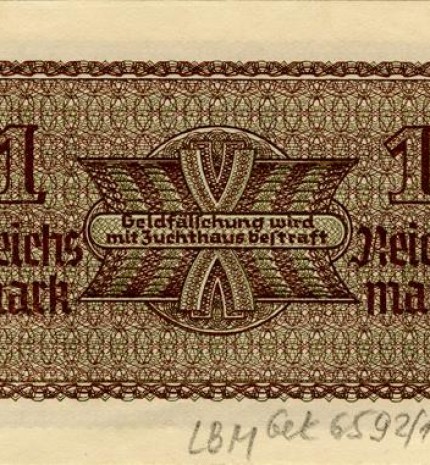 1 reichsmarkė (reversas)