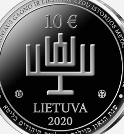 €10 silver collector coin dedicated to the 300th birth anniversary of the Vilna Gaon (obverse)