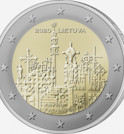 Commemorative dedicated to the Hill of Crosses . National side.