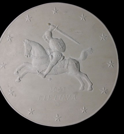 Eurų monetų nacionalinės pusės konkursinis modelis, 2004 m. V vieta, dailininkas Petras Repšys