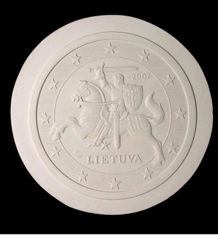 Eurų monetų nacionalinės pusės konkursinis modelis, 2004 m. I vieta, dailininkas Antanas Žukauskas
