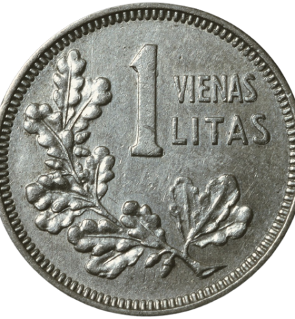 Reverse of 1 litas coin issued 1925