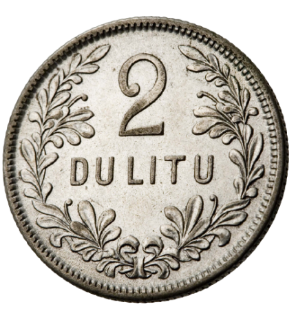 Reverse of 2 litas coin issued 1925