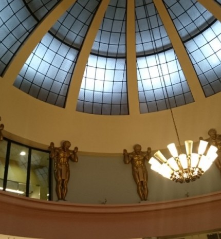 Lietuvos banko pastato Panevėžyje interjeras.