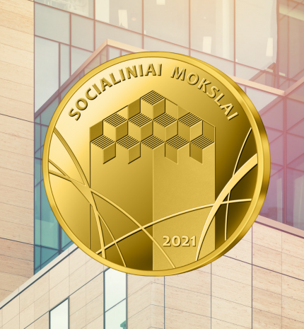 Socialiniams mokslams skirtoje monetoje – simbolinis visuomenės statinys