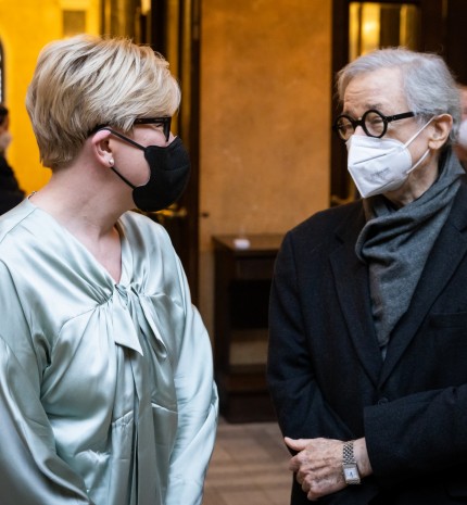 Yoko Ono instaliacijos „Ex It“ atidarymas Lietuvos banko Kauno rūmuose