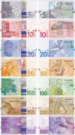Maryke Degryse iš Belgijos banknotų dizainas