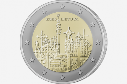 Commemorative dedicated to the Hill of Crosses . National side.