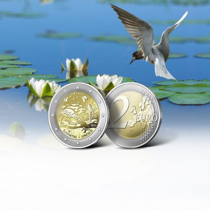 Pre-sale of the commemorative coin dedicated to Žuvintas Biosphere Reserve starts on 12 May