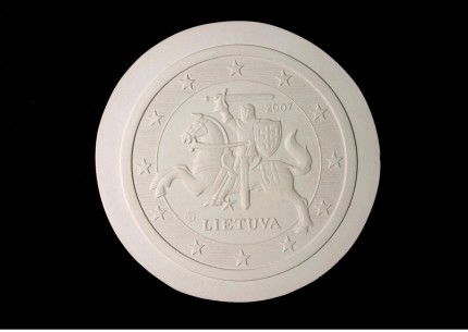 Eurų monetų nacionalinės pusės konkursinis modelis, 2004 m. I vieta, dailininkas Antanas Žukauskas