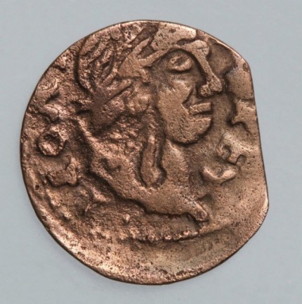 Counterfeited coin. Schilling. John II Casimir Vasa (1648-1668),  1664-1666 m. GDL, obverse.