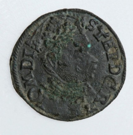 Counterfeited coin. Three groats. Stephen Báthory (1576-1586), 1583 m. GDL, obverse.