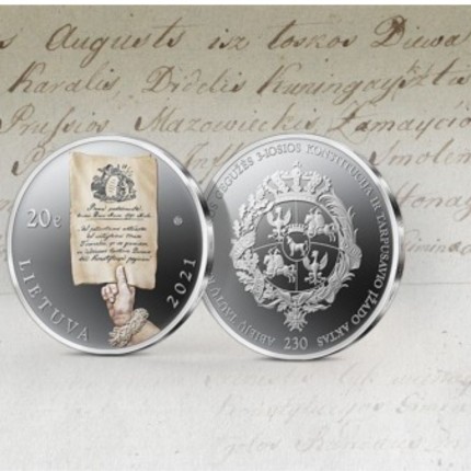 Kolekcinė moneta, skirta 1791 m. Abiejų Tautų Respublikos Konstitucijos sukakčiai