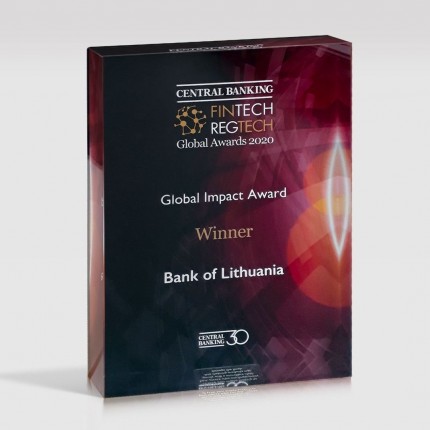 Lietuvos bankui – prestižinis apdovanojimas už inovacijas