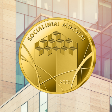 Socialiniams mokslams skirtoje monetoje – simbolinis visuomenės statinys