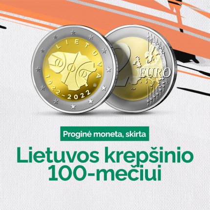 Gyventojų piniginėse – Lietuvos krepšinio 100-mečiui skirtos monetos