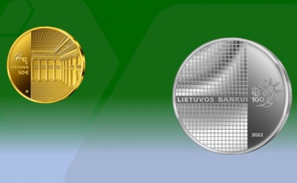 Patvirtinti Lietuvos banko 100 m. sukakčiai skirtų kolekcinių monetų etalonai